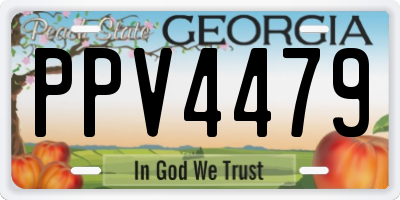 GA license plate PPV4479