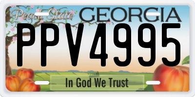 GA license plate PPV4995