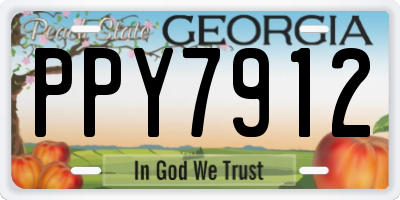 GA license plate PPY7912