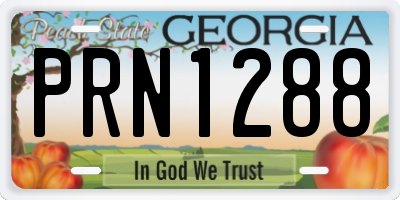 GA license plate PRN1288