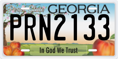 GA license plate PRN2133