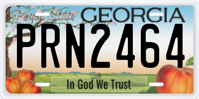 GA license plate PRN2464