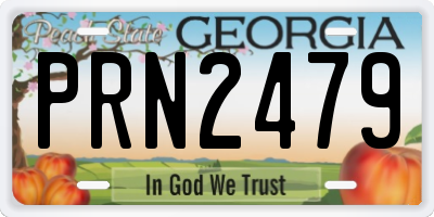 GA license plate PRN2479