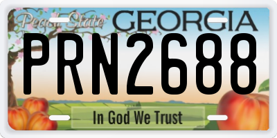 GA license plate PRN2688