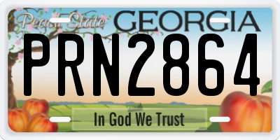 GA license plate PRN2864