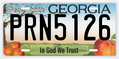 GA license plate PRN5126