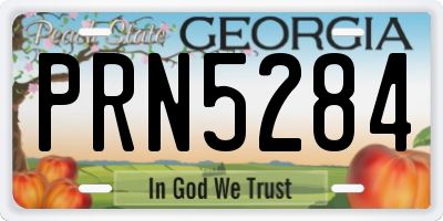 GA license plate PRN5284