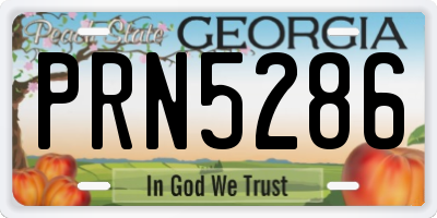 GA license plate PRN5286