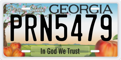 GA license plate PRN5479