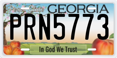 GA license plate PRN5773