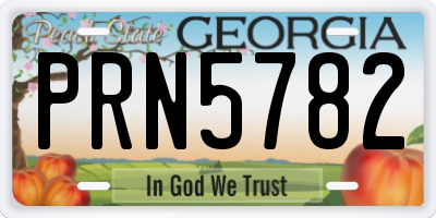 GA license plate PRN5782
