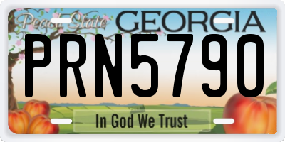 GA license plate PRN5790