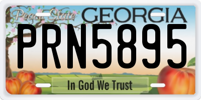 GA license plate PRN5895