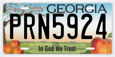 GA license plate PRN5924
