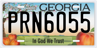 GA license plate PRN6055