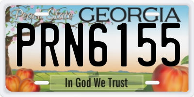 GA license plate PRN6155