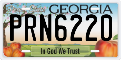 GA license plate PRN6220