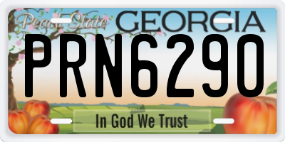 GA license plate PRN6290