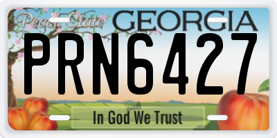 GA license plate PRN6427