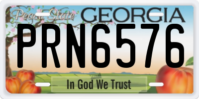 GA license plate PRN6576