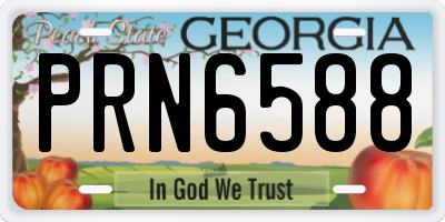 GA license plate PRN6588