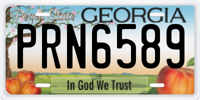 GA license plate PRN6589