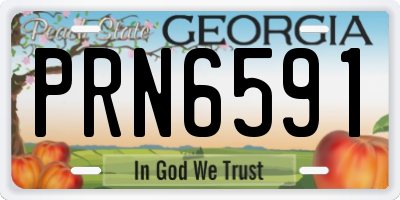 GA license plate PRN6591
