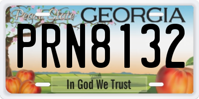 GA license plate PRN8132