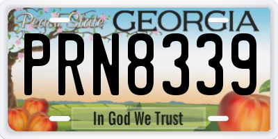 GA license plate PRN8339