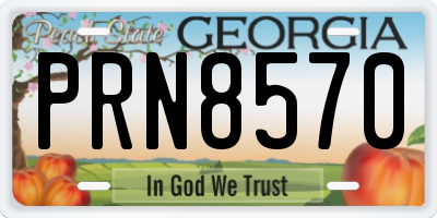 GA license plate PRN8570