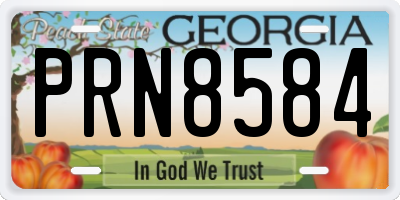 GA license plate PRN8584
