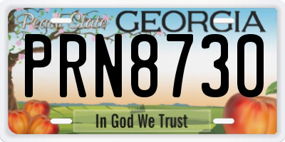 GA license plate PRN8730