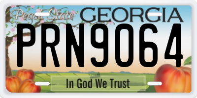 GA license plate PRN9064