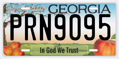 GA license plate PRN9095