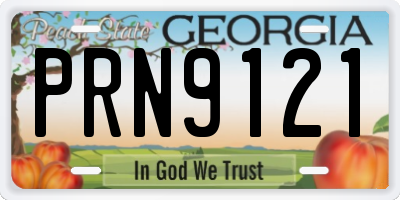 GA license plate PRN9121