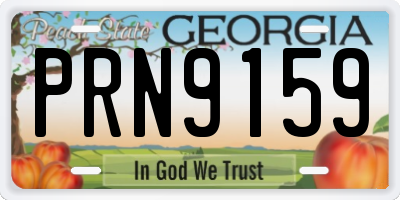 GA license plate PRN9159