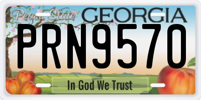 GA license plate PRN9570