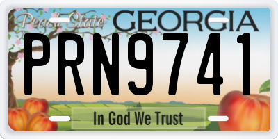 GA license plate PRN9741