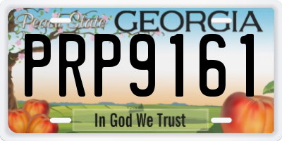 GA license plate PRP9161