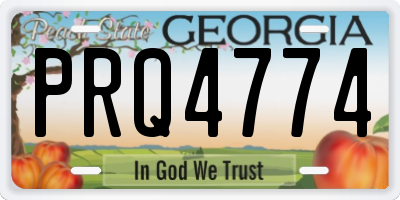 GA license plate PRQ4774