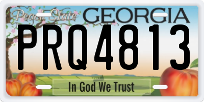 GA license plate PRQ4813