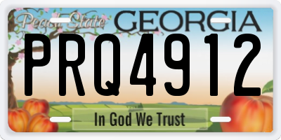 GA license plate PRQ4912
