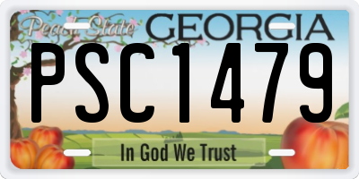 GA license plate PSC1479