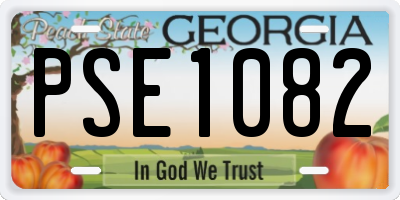 GA license plate PSE1082