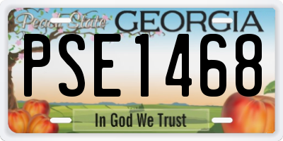 GA license plate PSE1468