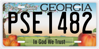 GA license plate PSE1482