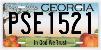 GA license plate PSE1521