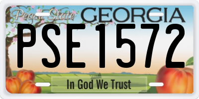 GA license plate PSE1572