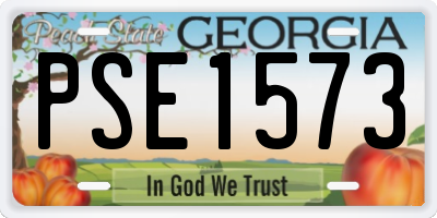 GA license plate PSE1573
