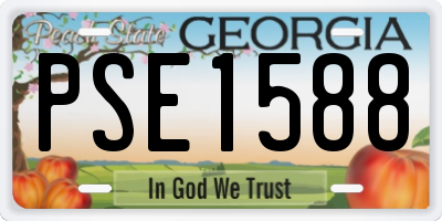 GA license plate PSE1588